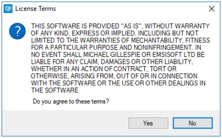 Emsisoft Decrypter EULA