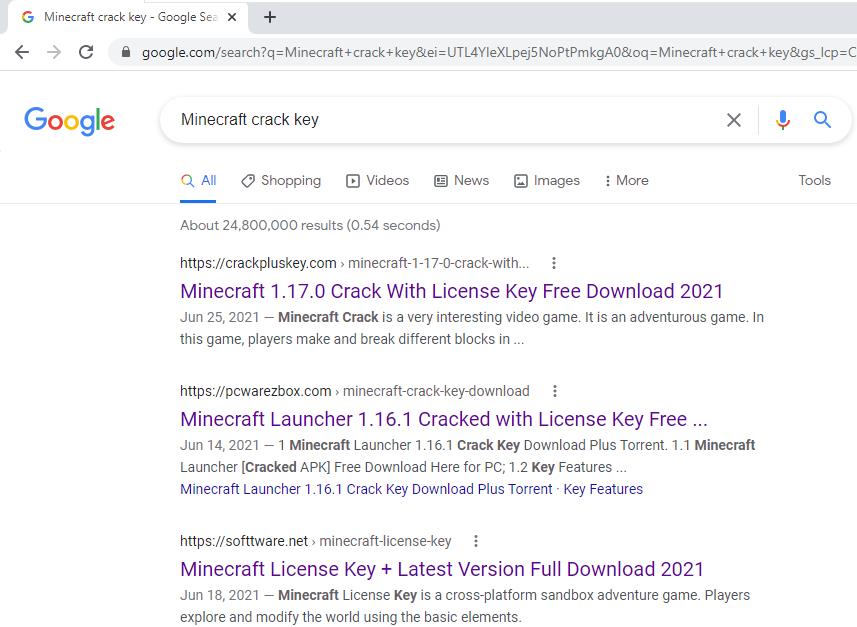 Search results